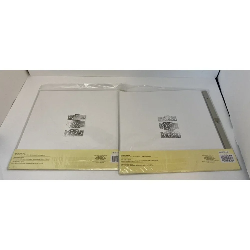 Lot of 2 Recollections‎ Scrapbook Album Refill Pages 10 Sheets 12x12” New Sealed